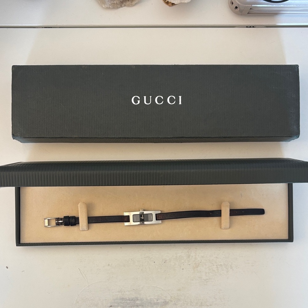 Gucci Dark Leather Women’s watch